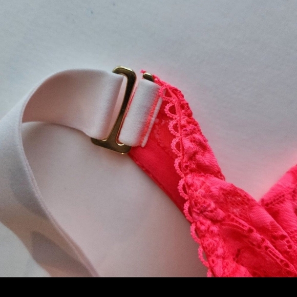 We Are HaH Free People Bust a Move Bustier Top HAHt lava pink size M - Picture 8 of 8